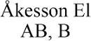 Åkesson El AB, B