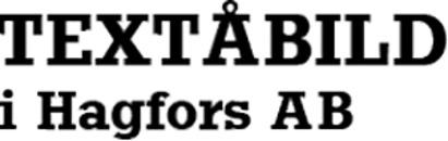 Textåbild i Hagfors AB logo