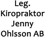 Leg. Kiropraktor Jenny Ohlsson AB logo