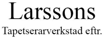 Larssons Tapetserarverkstad eftr. logo