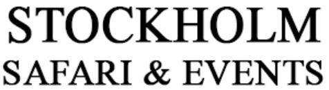 STOCKHOLM SAFARI & EVENTS™ logo