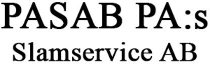 PASAB PA:s Slamservice AB logo