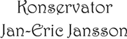 Konservator Jan-Eric Jansson logo