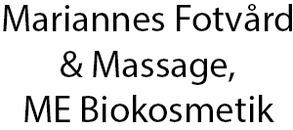 Mariannes Fotvård & Massage, ME Biokosmetik logo