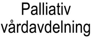 Palliativ vårdavdelning logo
