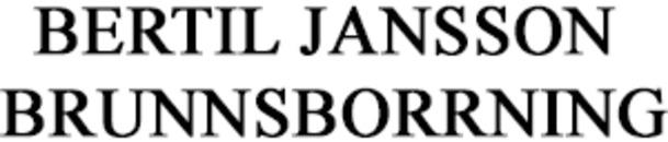 Bertil Jansson Brunnsborrning logo