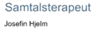 Josefin Hjelm Samtalsterapi & Karriärcoaching logo