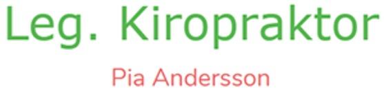 Andersson Pia, Leg. Kiropraktor logo