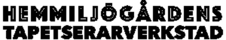 Hemmiljögårdens Tapetserarverkstad logo