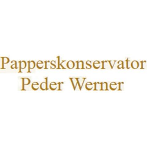 Papperskonservator Peder Werner logo